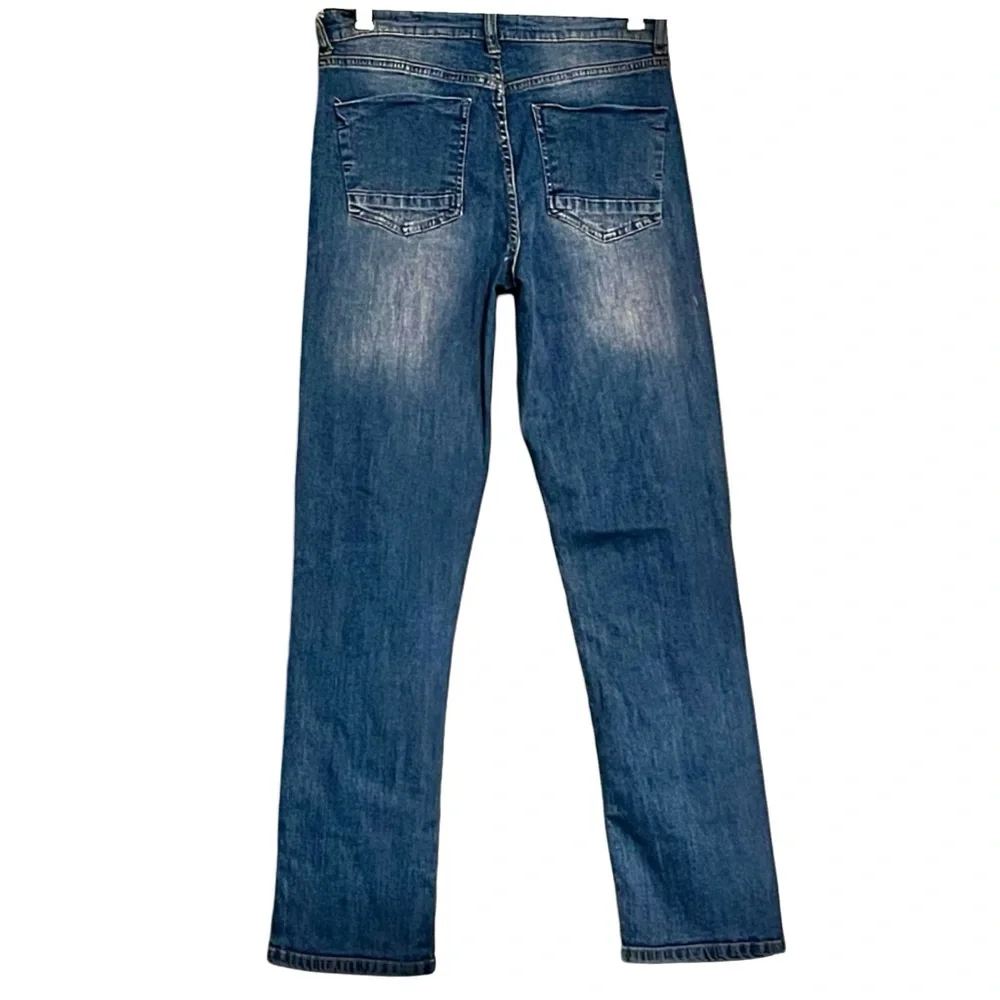 Ditch Plains Boys Hidden Stretch Waist Jeans Strait Leg Size 14 Rugged Quality